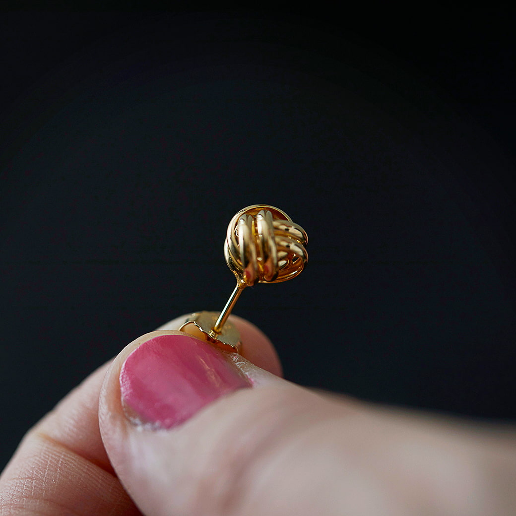 Ohrringstecker Goldener Ohrringstecker