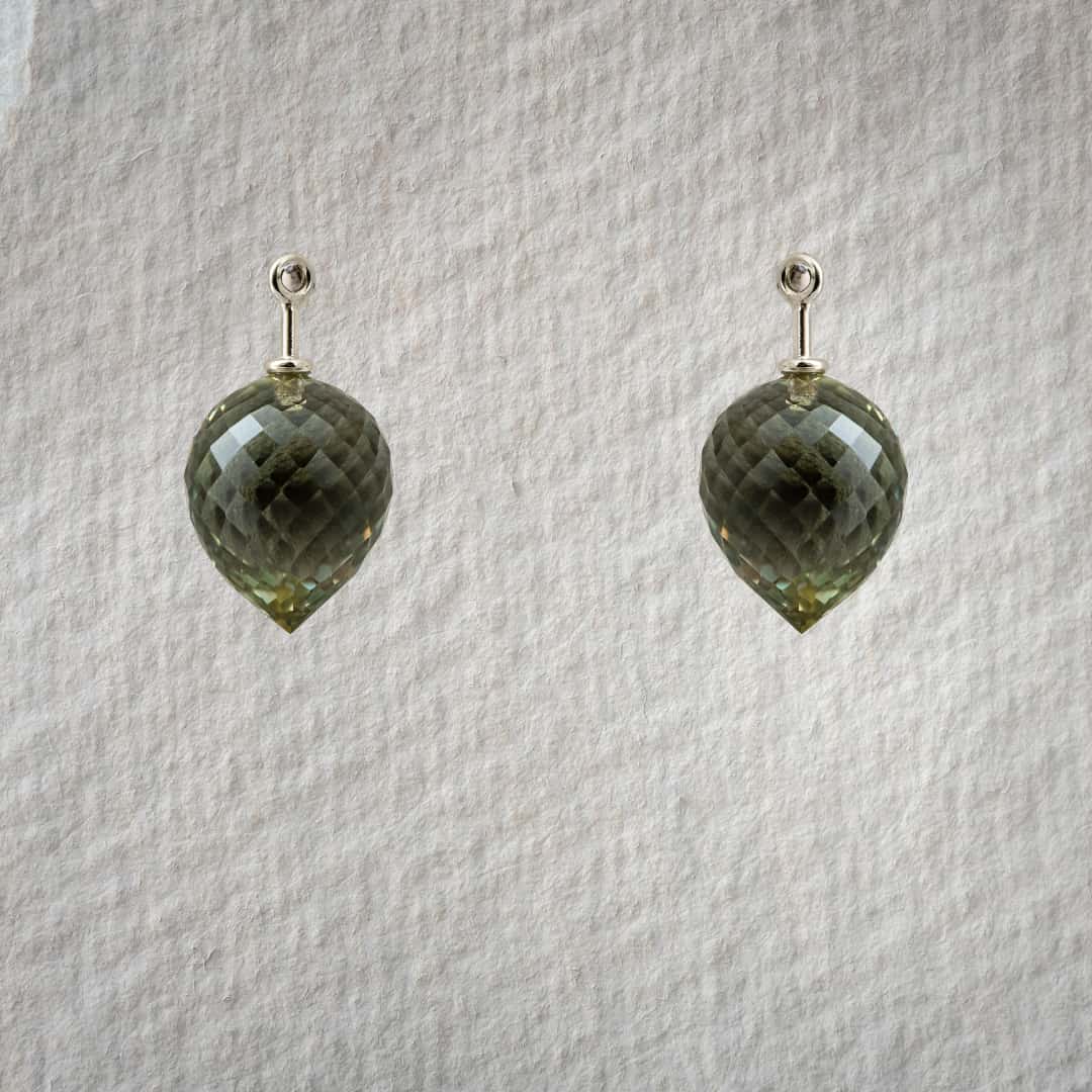 Prasiolith graugrün Pampel 13x11mm Prasiolith graugrün Pampel 13x11mm