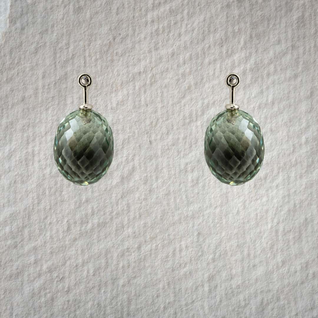 Prasiolith graugrün Olive 14x11mm Prasiolith graugrün Olive 14x11mm