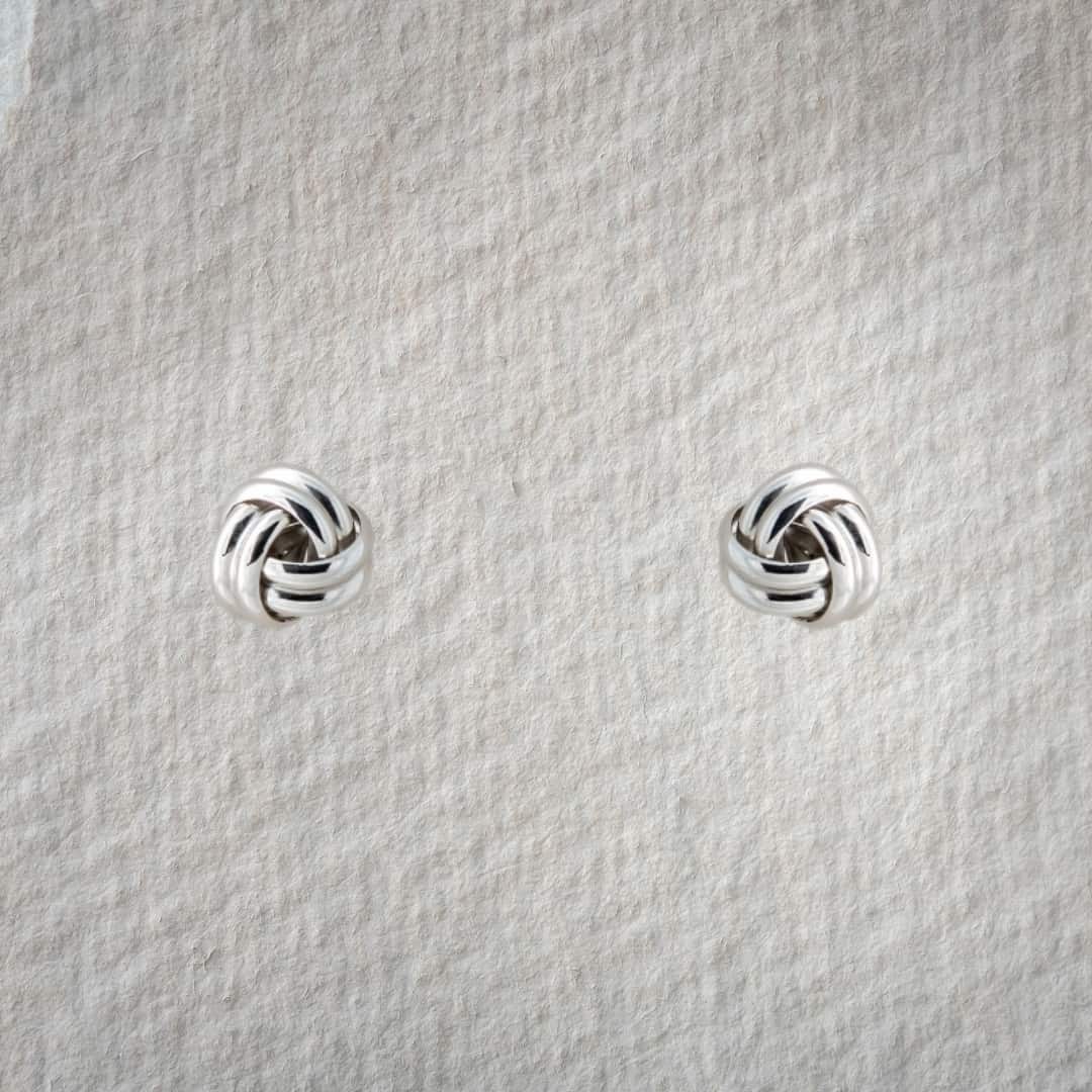Knoten Stecker 8mm Silber
